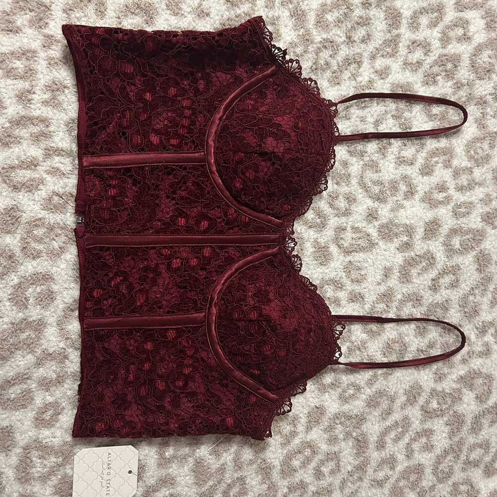 Victoria's Secret Burgundy Lace Bralette